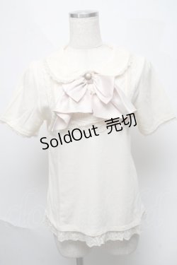 画像1: axes femme / ブローチ付きロマンティックプルオーバー  キナリ S-25-06-06-022-AX-TO-HR-ZS