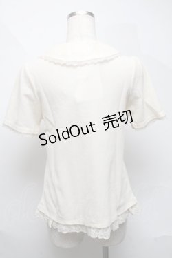 画像2: axes femme / ブローチ付きロマンティックプルオーバー  キナリ S-25-06-06-022-AX-TO-HR-ZS