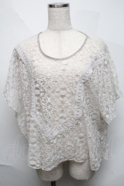 画像1: axes femme / 総レースアンサンブル  白 S-25-06-06-024-AX-TO-HR-ZS
