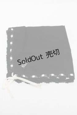 画像1: Moi-meme-Moitie / 燭台刺繍ハンカチ  黒 S-25-06-06-003-MO-ZA-AS-ZS