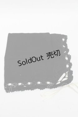 画像2: Moi-meme-Moitie / 燭台刺繍ハンカチ  黒 S-25-06-06-003-MO-ZA-AS-ZS