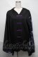 画像1: NieR Clothing / FAKEチャイナボタン着物風袖PULLOVER【和柄九尾】  黒ｘ紫 S-25-06-06-036-PU-TO-HR-ZS (1)