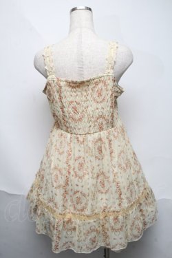 画像2: axes femme / バラプリントシフォンワンピース  イエロー S-25-06-06-043-AX-BL-HR-ZS