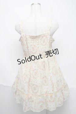 画像2: axes femme / バラプリントシフォンワンピース  イエロー S-25-06-06-043-AX-BL-HR-ZS