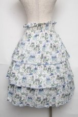 画像2: Jane Marple / Liberty Bonjourスカート  白ｘ青 S-25-06-07-042-JM-SK-AS-ZT020 (2)