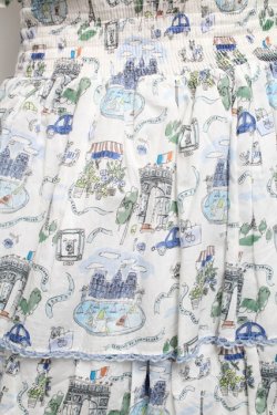 画像3: Jane Marple / Liberty Bonjourスカート  白ｘ青 S-25-06-07-042-JM-SK-AS-ZS