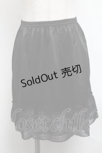 MARBLE / ラメフリルペチコート  黒 S-25-06-07-048-GO-SK-HR-ZS