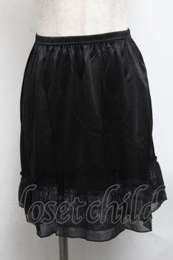画像1: MARBLE / ラメフリルペチコート  黒 S-25-06-07-048-GO-SK-HR-ZS