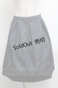画像1: LOLITA / 裾レースデニムスカート  ブルー S-25-06-07-051-LO-SK-AS-ZS