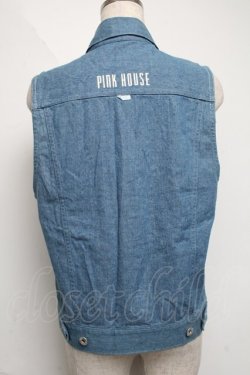 画像2: PINK HOUSE / デニムベスト  ブルー S-25-06-07-001-LO-TO-AS-ZS