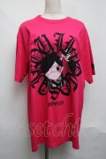 QOOZA / QOOZA×地元最高コラボ/●ちゃんTシャツ  ピンク S-25-06-07-015-GO-TO-AS-ZS
