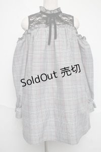 MA*RS / チェックワンピース  グレー S-25-06-07-019-EL-OP-AS-ZS