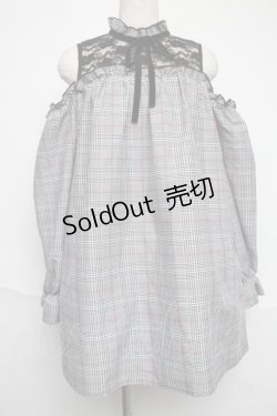 画像1: MA*RS / チェックワンピース  グレー S-25-06-07-019-EL-OP-AS-ZS