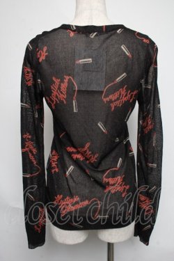 画像2: HYSTERIC GLAMOUR / リップラメカーディガン  黒 S-25-06-07-020-PU-SK-HR-ZS