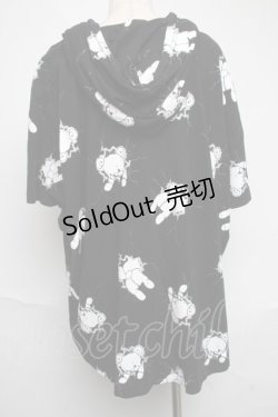 画像2: monomania / よだれベアーパーカー  黒 S-25-06-07-023-PU-TO-AS-ZS