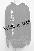 GOTH / 英字プリントパーカー  黒 S-25-06-07-025-GO-TO-HR-ZS