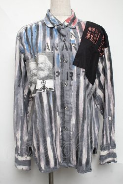 画像1: GOTH / アナーキーシャツ  グレー S-25-06-07-026-GO-TO-AS-ZS