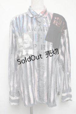 画像1: GOTH / アナーキーシャツ  グレー S-25-06-07-026-GO-TO-AS-ZS
