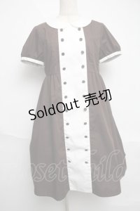 ネバアランド / カフェ・ワンピース  ココア S-25-06-07-029-LO-OP-HR-ZT427