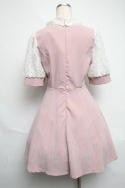 画像2: manon select / レース使いワンピース  ピンク S-25-06-07-030-LO-OP-SZ-ZS
