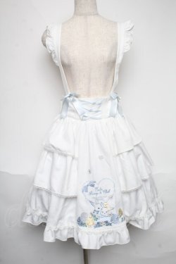 画像1: Amavel / Bunny&Chick Festivalフリルスカート  白 S-25-06-07-039-CA-SK-AS-ZS