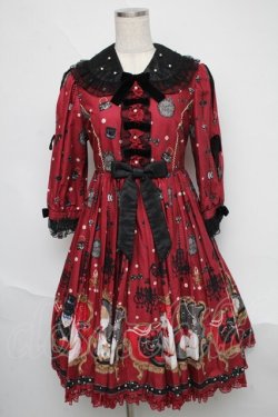 画像1: Angelic Pretty / Princess Catワンピース  ボルドー S-25-06-09-050-AP-OP-HR-ZS