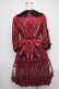 画像2: Angelic Pretty / Princess Catワンピース  ボルドー S-25-06-09-050-AP-OP-HR-ZS (2)