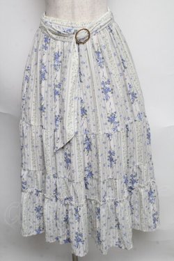 画像1: axes femme / すみれ×すずらん柄スカート  オフ S-25-06-09-057-AX-SK-AS-ZS