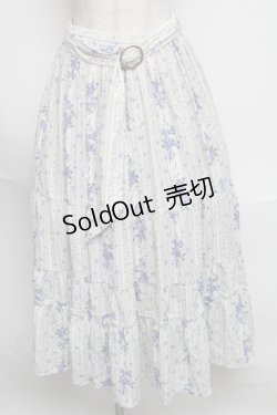 画像1: axes femme / すみれ×すずらん柄スカート  オフ S-25-06-09-057-AX-SK-AS-ZI