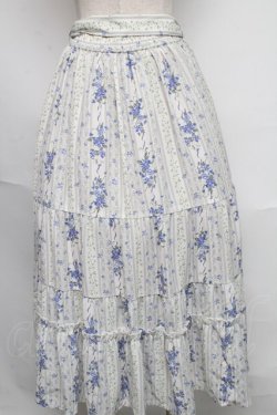 画像2: axes femme / すみれ×すずらん柄スカート  オフ S-25-06-09-057-AX-SK-AS-ZS