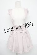 LIZ LISA / メッセージリボンサスペンダー付きスカート  ピンク S-25-06-09-058-LO-SK-AS-ZS