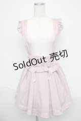 LIZ LISA / メッセージリボンサスペンダー付きスカート  ピンク S-25-06-09-058-LO-SK-AS-ZS