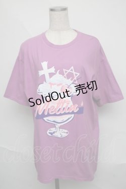 画像1: LISTEN FLAVOR / パフェプリントTシャツOP  紫 S-25-06-09-1029-PU-OP-AS-ZS