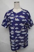 Nile Perch / 夜空プリントTシャツ  紫 S-25-06-09-1030-LO-TO-AS-ZS