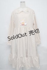 LOLITA / ギンガムマルエリワンピース 3L イエローｘ白 S-25-06-09-1034-LO-OP-HR-ZS