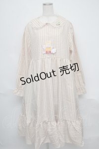 LOLITA / ギンガムマルエリワンピース 3L イエローｘ白 S-25-06-09-1034-LO-OP-HR-ZS