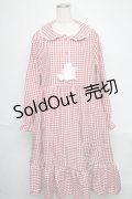 LOLITA / ギンガムマルエリワンピース 3L 赤ｘ白 S-25-06-09-1035-LO-OP-HR-ZS