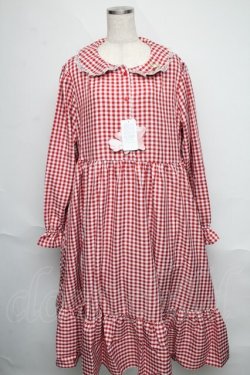 画像1: LOLITA / ギンガムマルエリワンピース 3L 赤ｘ白 S-25-06-09-1035-LO-OP-HR-ZS