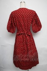 画像2: PINK HOUSE / フラワーブーケワンピース  ワイン S-25-06-09-1037-LO-OP-AS-ZT481 (2)