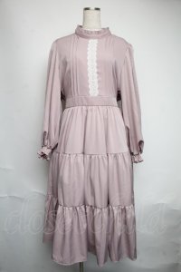 m petit by misako / AOK＊レースティアードワンピース  ピンク S-25-06-09-1038-LO-OP-HR-ZS