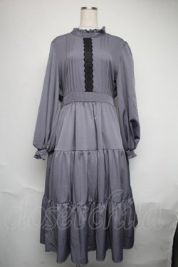 画像1: m petit by misako / AOK＊レースティアードワンピース  グレー S-25-06-09-1039-LO-OP-HR-ZS