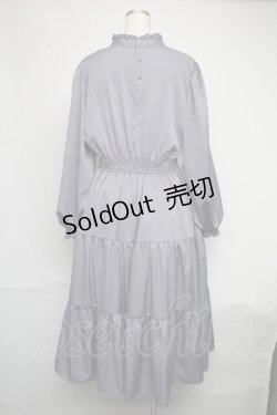 画像2: m petit by misako / AOK＊レースティアードワンピース  グレー S-25-06-09-1039-LO-OP-HR-ZS
