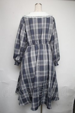 画像2: m petit by misako / シナモンチェックフレアワンピース 4L ブルー S-25-06-09-1041-LO-OP-HR-ZS