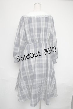 画像2: m petit by misako / シナモンチェックフレアワンピース 4L ブルー S-25-06-09-1041-LO-OP-HR-ZS