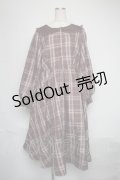 m petit by misako / マイメロチェックフレアワンピース  ピンクｘブラウン S-25-06-09-1042-LO-OP-HR-ZS