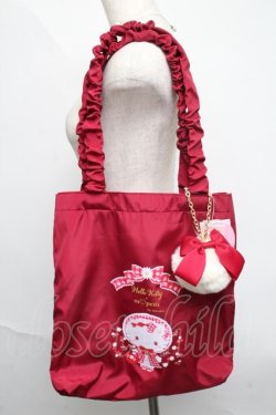 画像1: m petit by misako / AMシャーリングトート  赤 S-25-06-09-1004-LO-BG-HR-ZS
