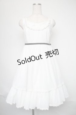 画像1: Angelic Pretty / Pure Lady ジャンパースカート  白 S-25-06-09-1052-AP-OP-HR-ZY