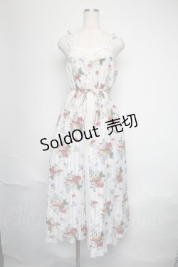 画像1: axes femme / フルーツ柄キャミワンピース  オフ S-25-06-09-1053-AX-OP-AS-ZI