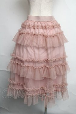 画像2: LOLITA / レースティアードスカート 3L ピンク S-25-06-09-1057-LO-SK-HR-ZS