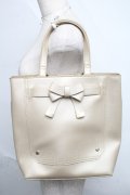 m petit by misako / 前リボン2WAYトートバッグ  ゴールド S-25-06-09-1005-LO-BG-HR-ZS